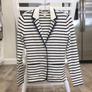 Banana Republic knit striped blazer