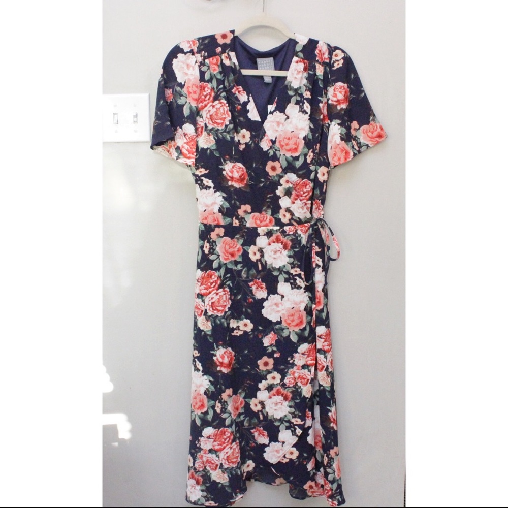 Floral Wrap Dress