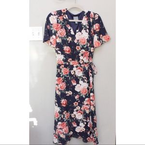 Floral Wrap Dress