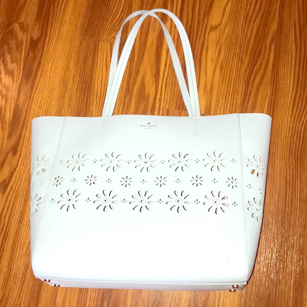 Kate Spade powder blue perforated tote