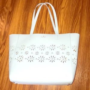Kate Spade powder blue perforated tote