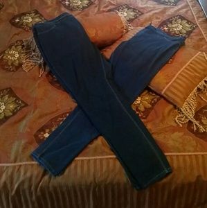 Two Women's Denim Capri Jeggins