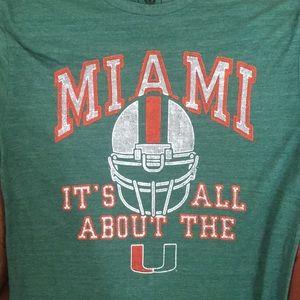 Miami Hurricanes - Medium Green Tee