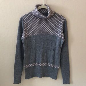 Wool and cashmere blended turtleneck sweater