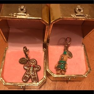 ✨JUICY COUTURE✨ elf bear gingerbread man charms