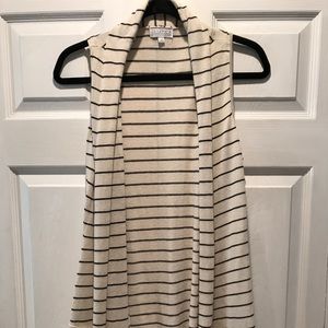 Joseph A. sleeveless cardigan.