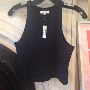 Black tank crop top by Madewell - size S