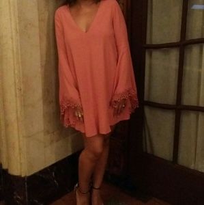 Peach Mini Dress