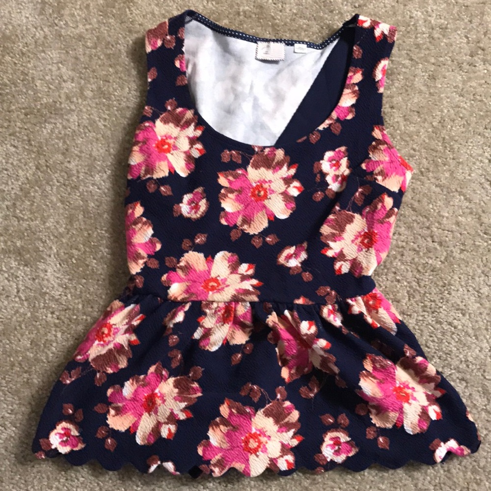 Anthropologie Floral tank