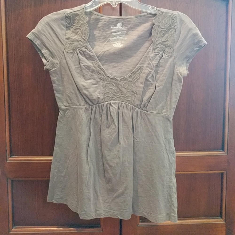 Banana Republic blouse with floral detail