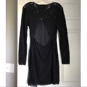 Stunning backless, lace dress