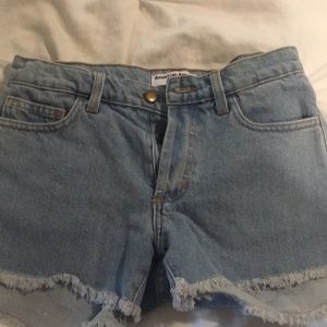 American apparel jean shorts