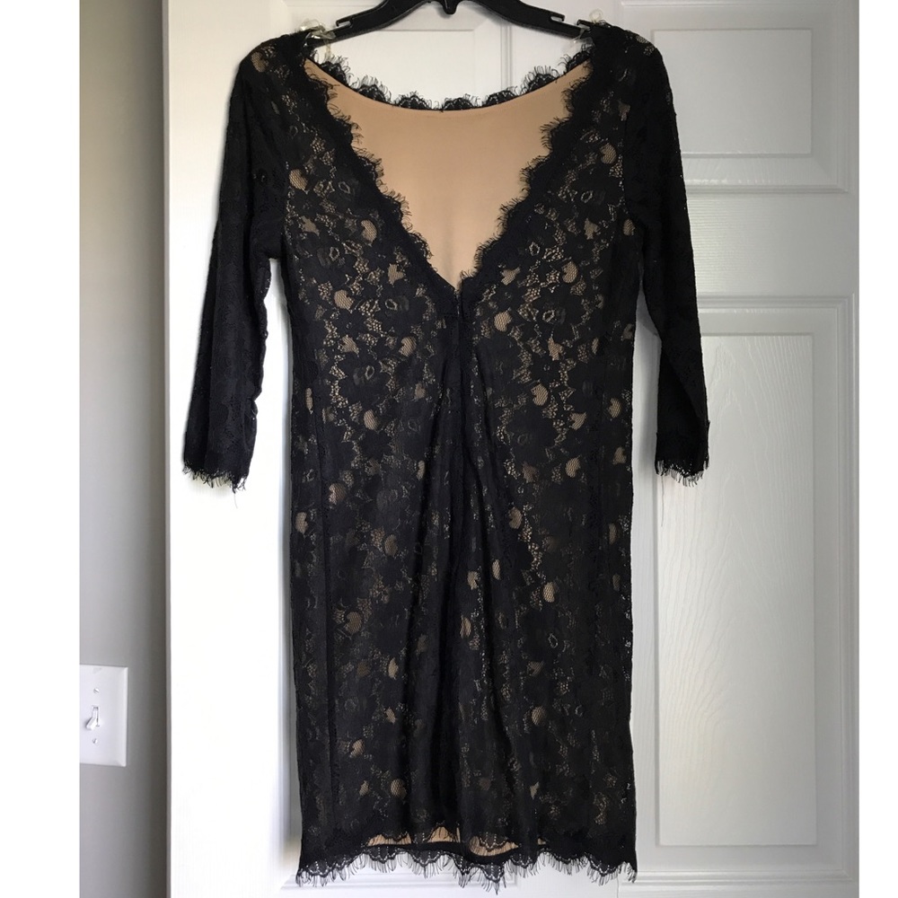 Black lace dress