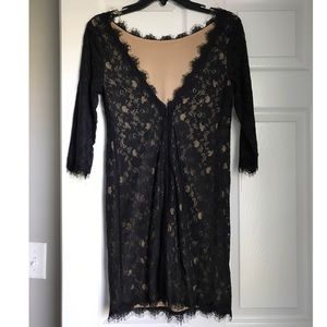 Black lace dress