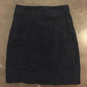 HM Dark Navy Lace Skirt Size 4