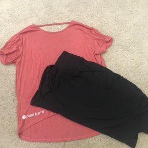 Pure barre pony tee (set)
