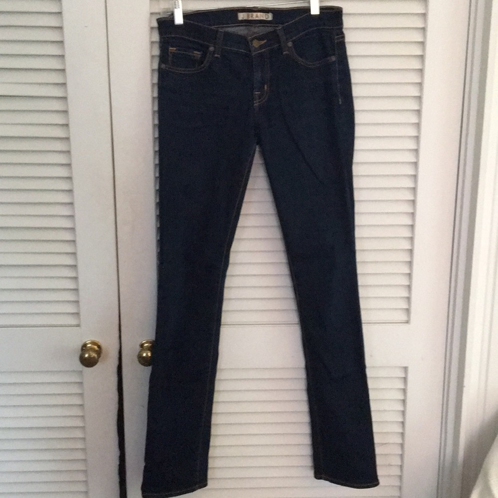 J brand skinny jeans dark blue size 28