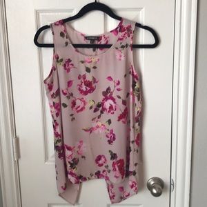 Express Floral Open Back Tank