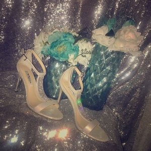 Nina New York Pearl White Bling Heels