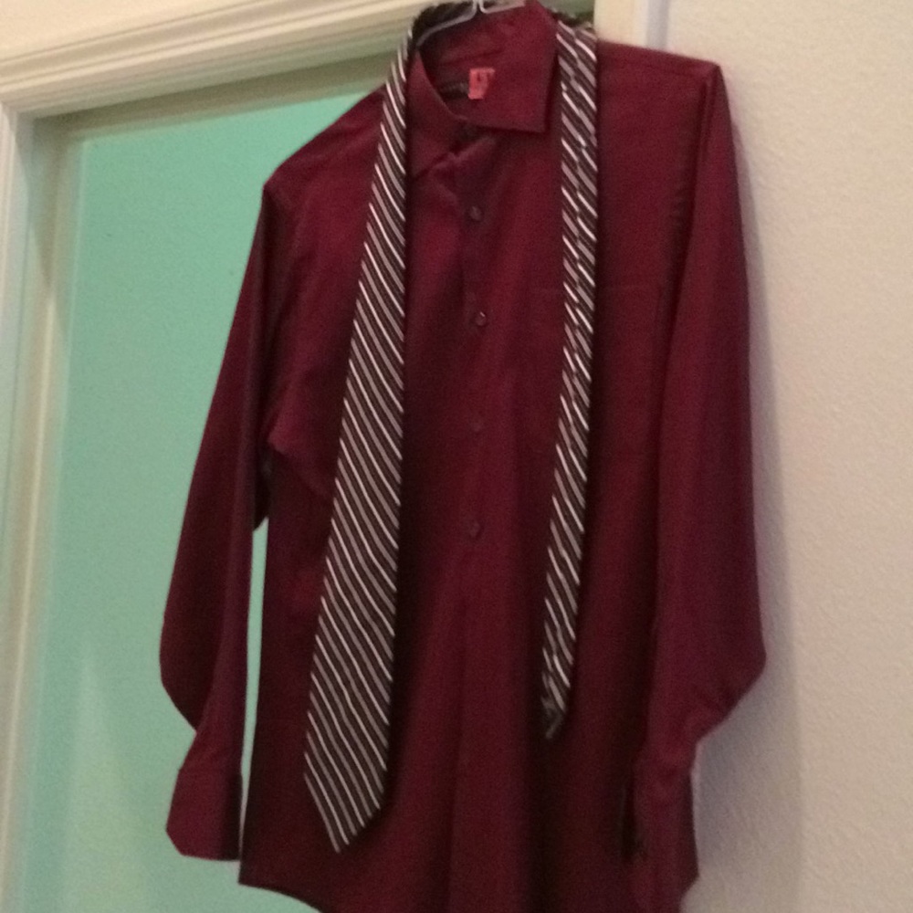 geoffrey beene slim fit dress shirt 2 pc. Geoffrey Beene Slim Fit Dress Shirt And Tie