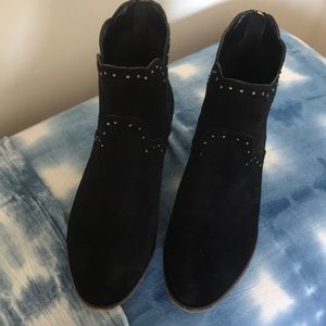 Chinese Laundry black suede ankle boots