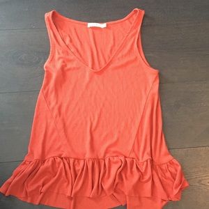 Ruffle hem tank
