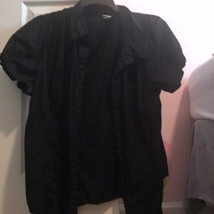 Black button up blouse