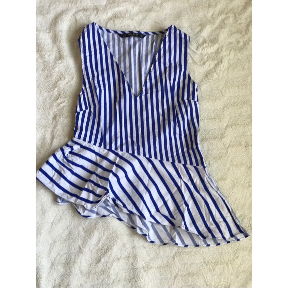 Never worn! Zara striped top