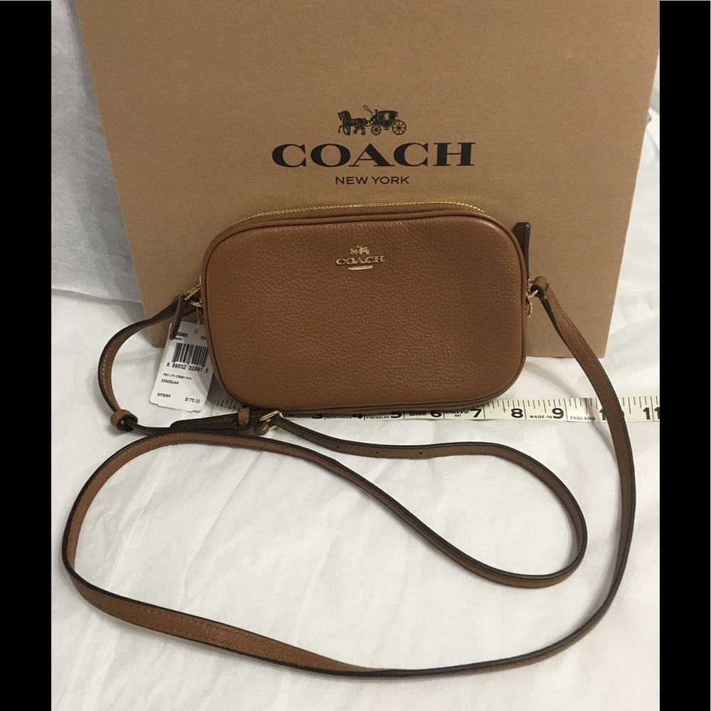 COACH crossbody in a medium brown