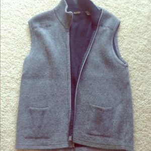 Gray layering vest