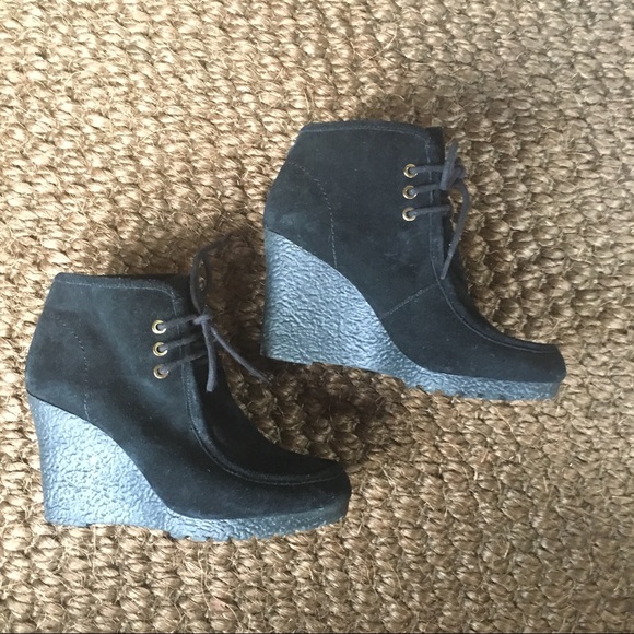 Michael Kors Shoes - Michael Kors Black Suede Bootie Ankle boots Sz 6.5