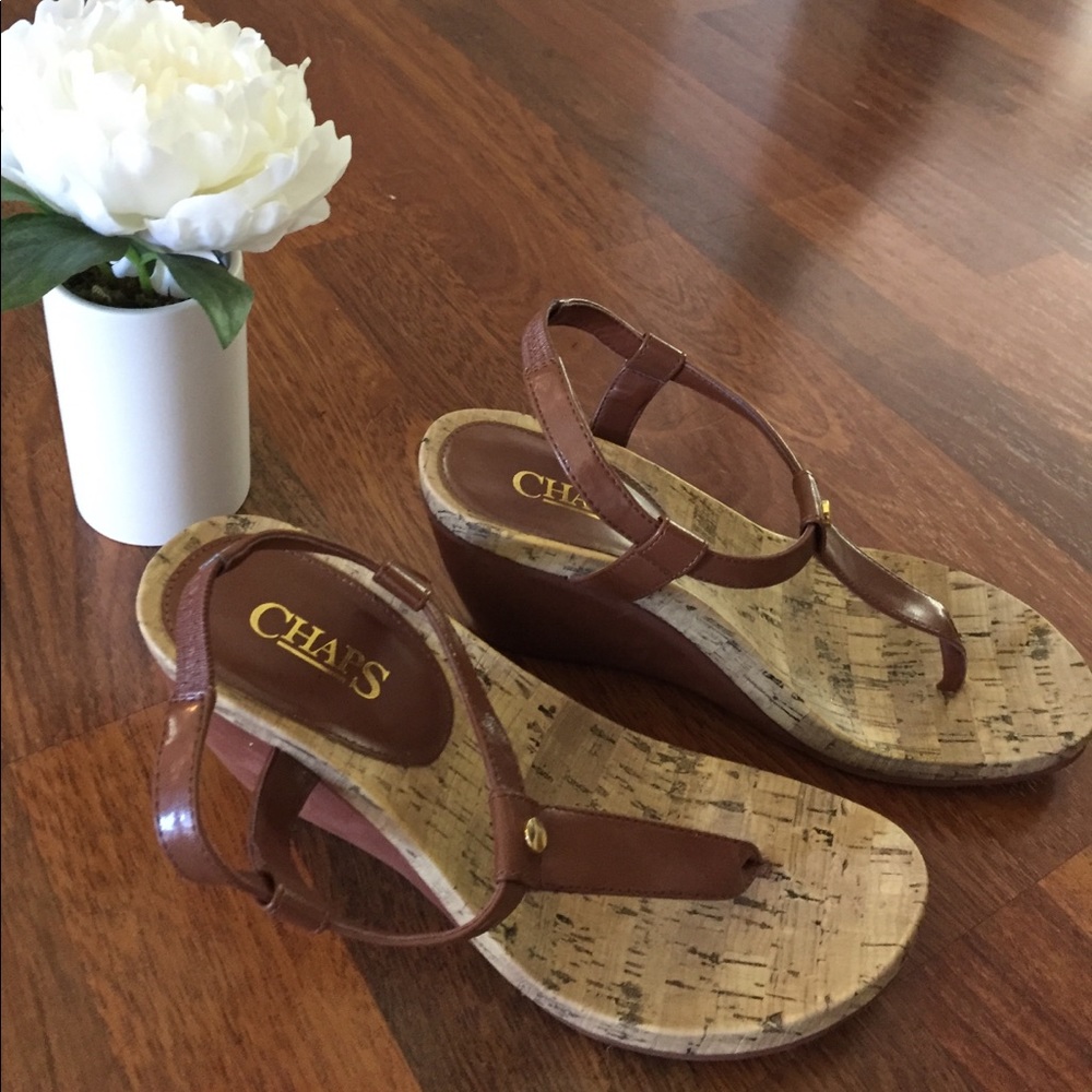 Chaps Wedge Sandal