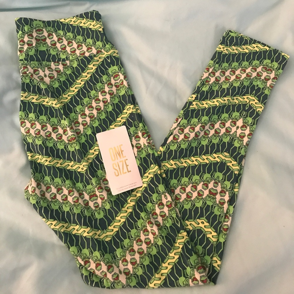 LULAROE NWT OS Kermit leggings