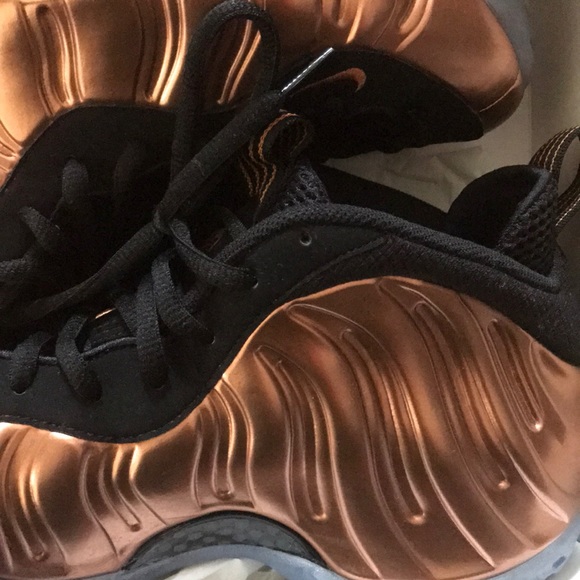 💯Auth Air Foamposite One Copper Sz10.5 w'out hat - Picture 5 of 7