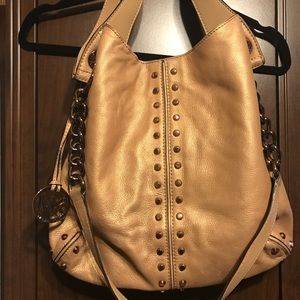 Michael Kors Bronze/Rose Gold Large Hobo Handbag