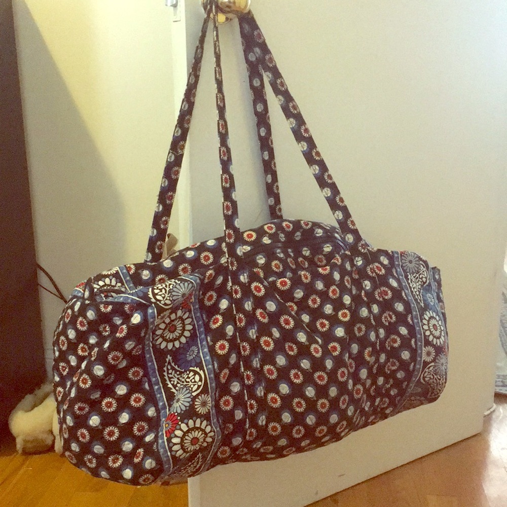 Large Owl Print Duffle