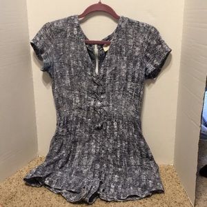 Romper with lace-up front!!
