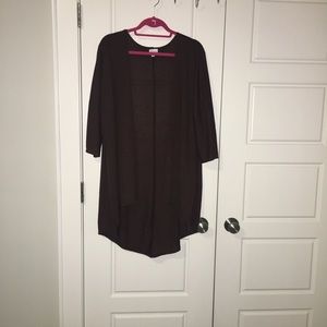 NWOT LuLaRoe Lindsay Brown with Gold Specs L