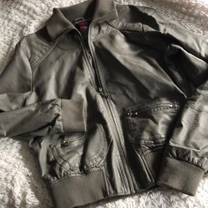 Pleather jacket.