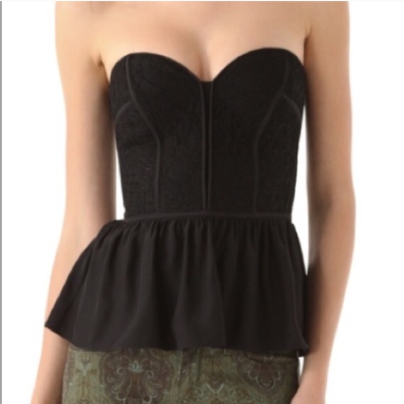 bustier peplum