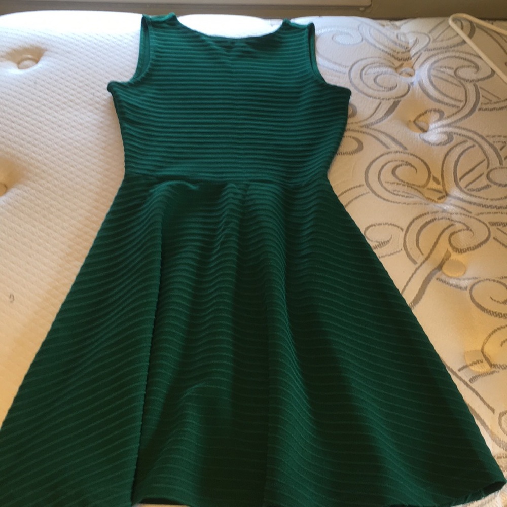 Asos emerald green skater dress