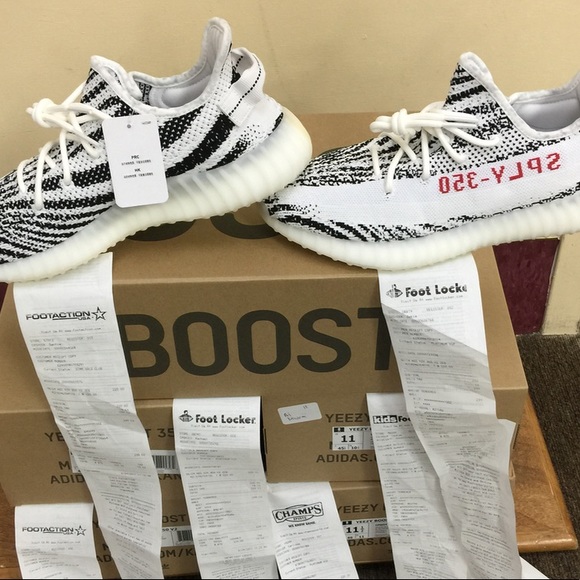 Yeezy 350 v2 zebra print main image 7