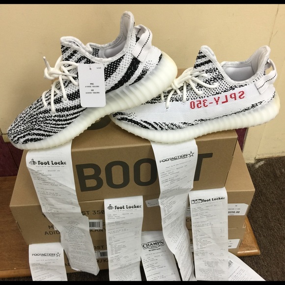 Yeezy 350 v2 zebra print main image 4