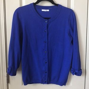 🍁Sale ends 10/28🍂 Blue 3/4 sleeve cardigan