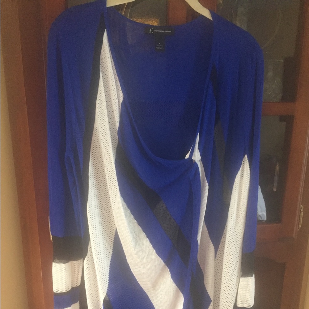 INC geometric pattern sweater