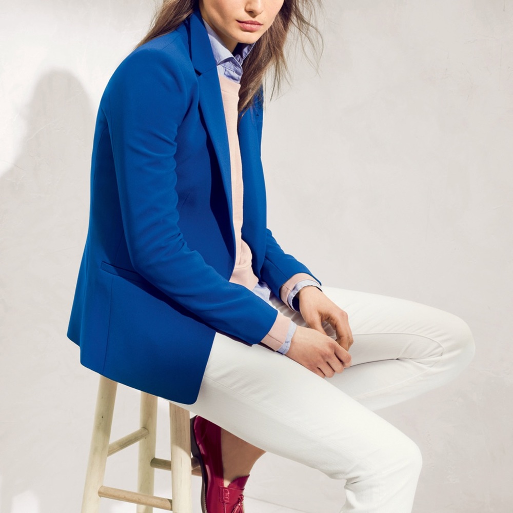 J. Crew Japanese Crepe Blazer