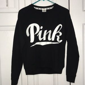 Black VS PINK crew neck sweatshirt