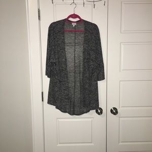 Like New LuLaRoe Lindsay Cardigan Black & White M
