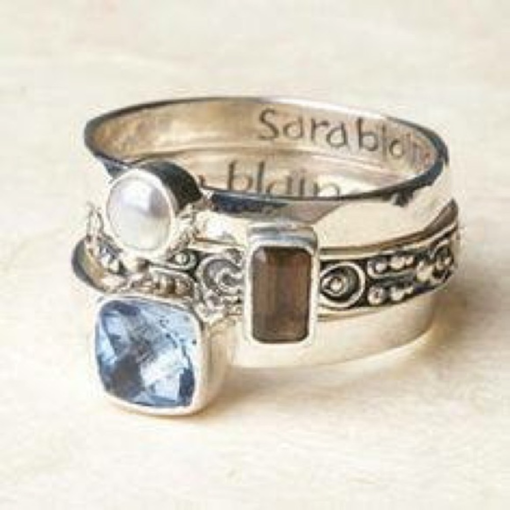 Sara Blaine Willow House Jewelry Size 8 3 rings