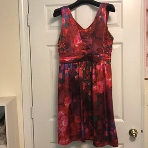 Banana Republic Silk Floral Sleeveless Dress